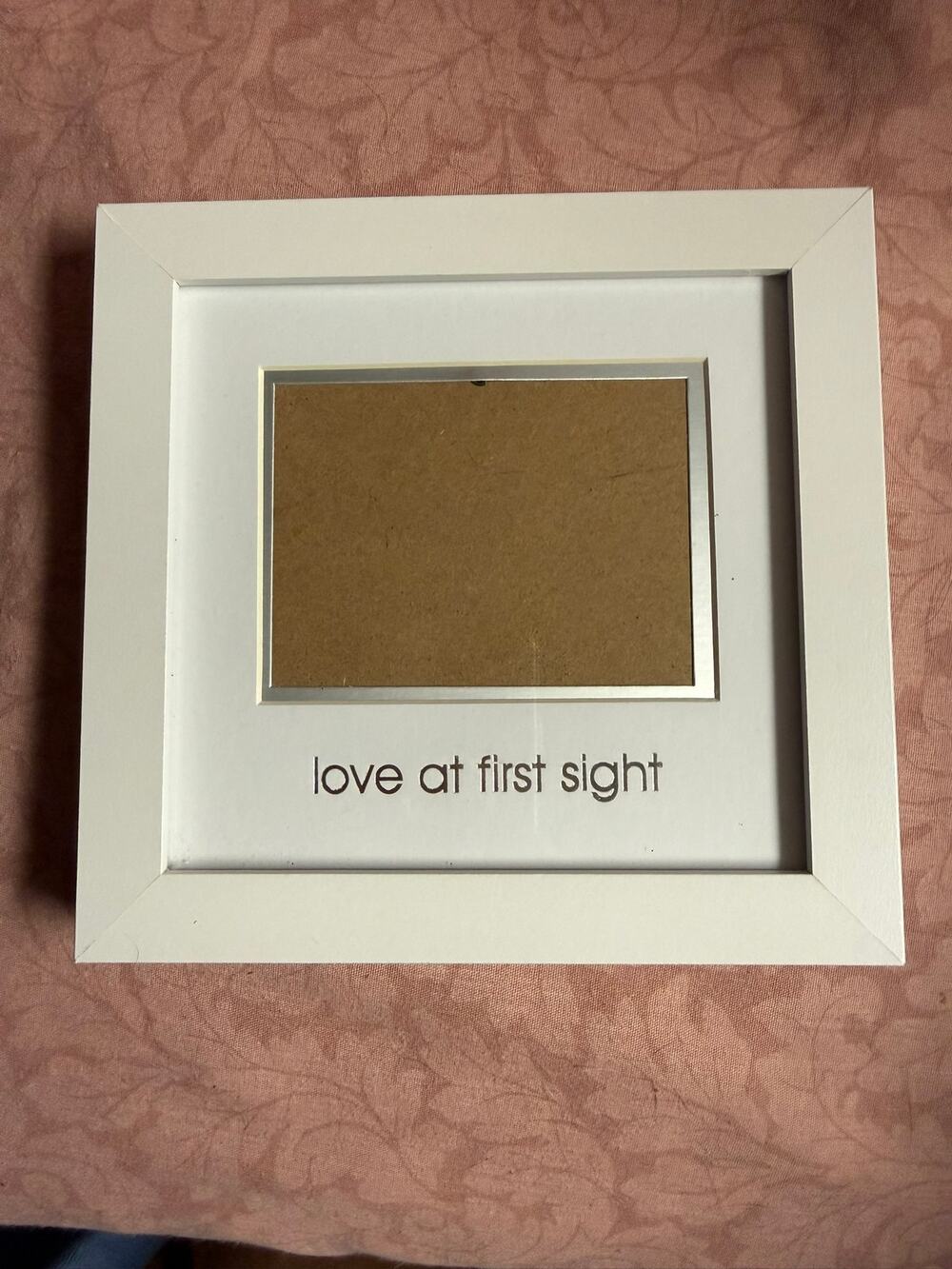 Love at First Sight Sonogram Keepsake White Frame Baby Gift Newborn by Pearhead